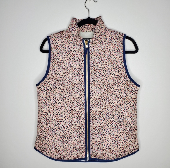 J. Crew Jackets & Blazers - J Crew - Floral Quilted Vest size small NWT